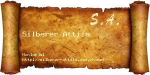 Silberer Attila névjegykártya